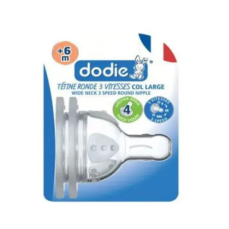 Dodie Tétine Initiation+ Anti-Colique D4 +6 Mois Liquide Épais x2