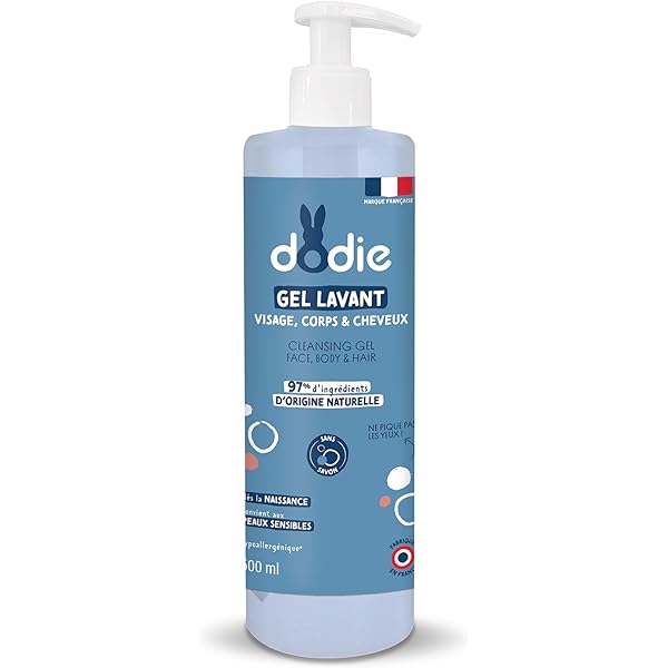Dodie Gel Lavant 3en1 – Visage, Corps et Cheveux 500ml