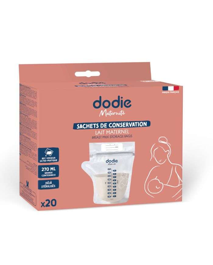 Dodie Sachets de Conservation du Lait Maternel x20