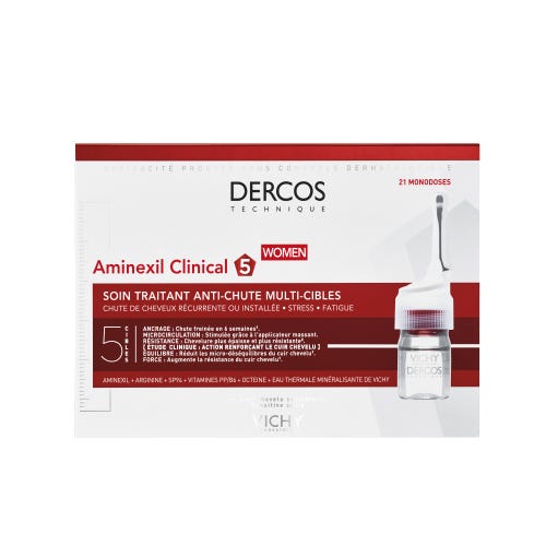 Vichy Dercos Aminexil Clinical 5 Ampoules Femme 21 amp