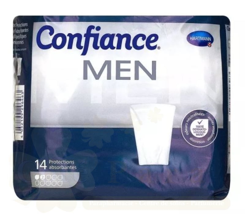 HARTMANN Confiance Men Protections Absorbantes 2 Gouttes 14 Unités