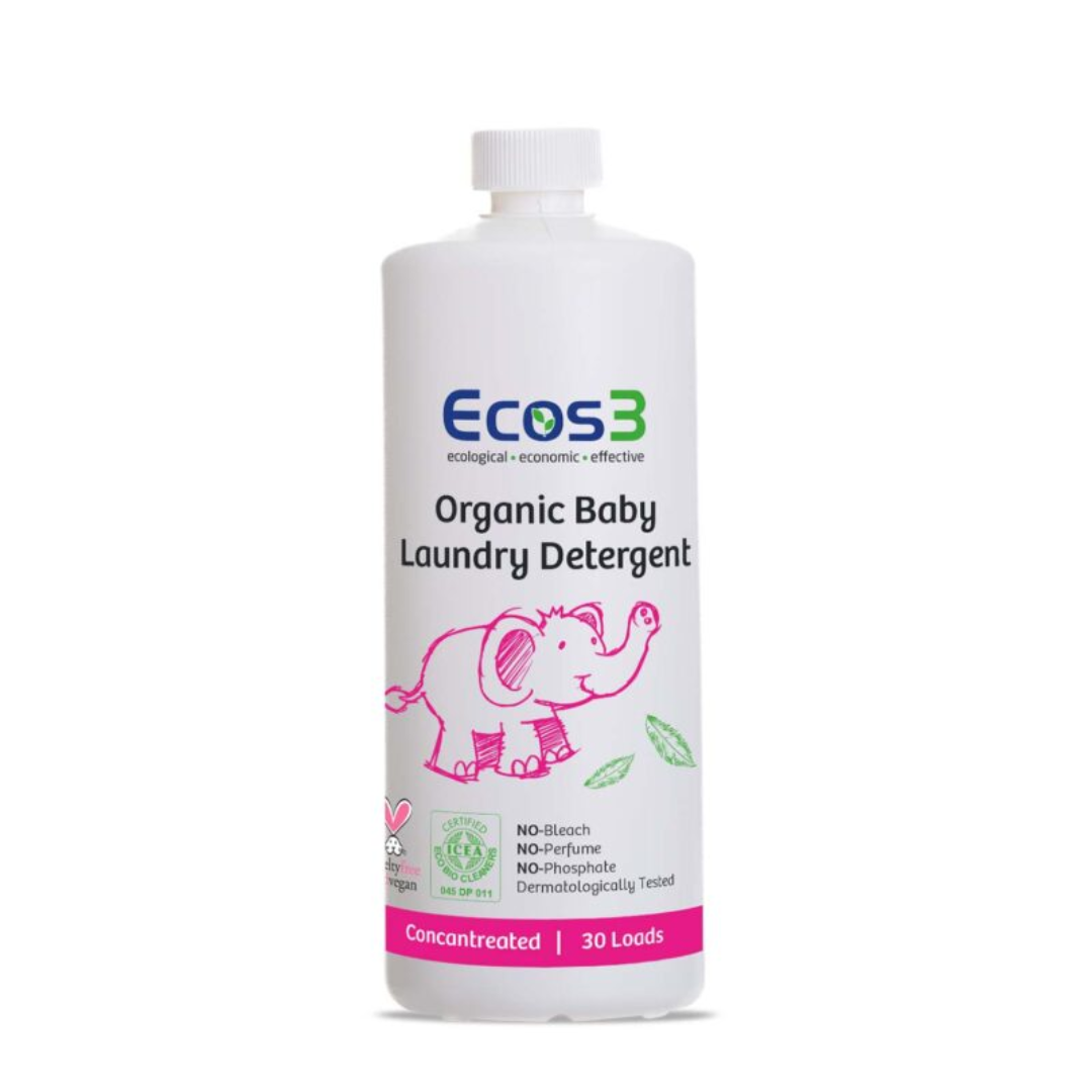 Baby Liquide Lessive ECOS3 Concentrée 30 Lavages 100% Bio 1050ml