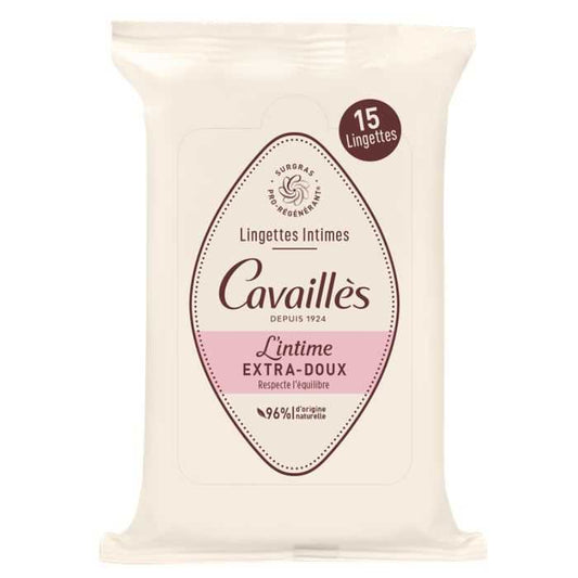 Rogé Cavaillès Lingettes Intimes Extra-Douces - 15 unités