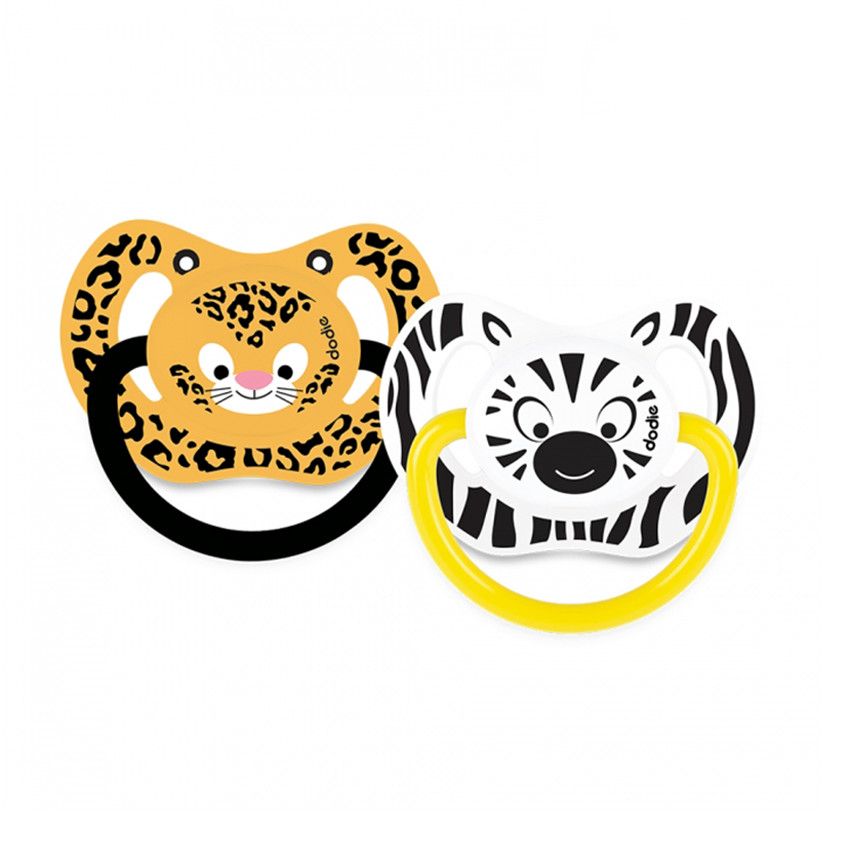 Dodie Duo Jungle 2 Sucettes Physiologiques Silicone 6 Mois et + N°P67