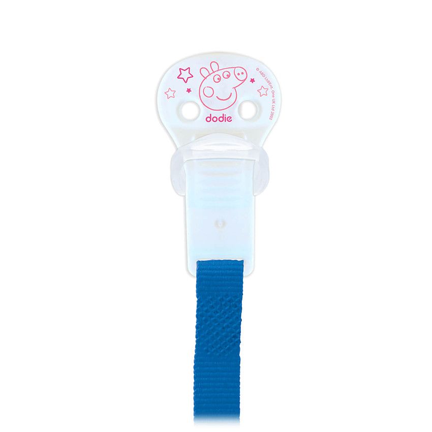 Dodie Attache Sucette Ruban Peppa Pig - Rose