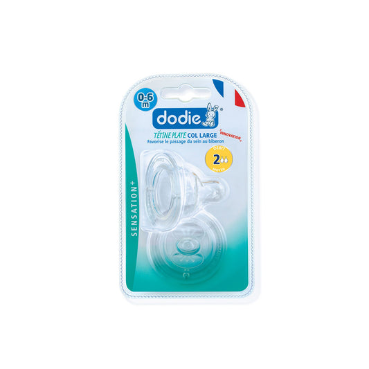 Dodie Tétine Plate Sensation+ Anti-Colique D2 0-6 Mois x2