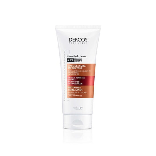 Vichy Dercos Kera-Solutions Masque 2min Réparateur Cheveux Secs et Abîmés 200ml