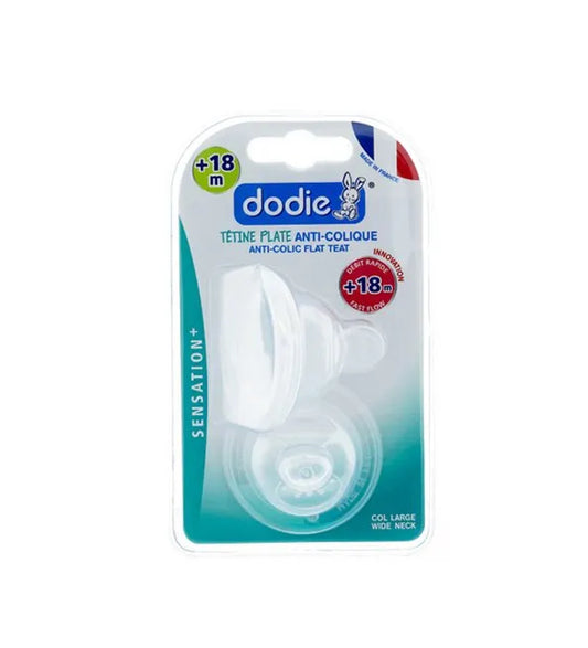 Dodie Tétine Plate Sensation+ Anti-Colique D5 +18M x2