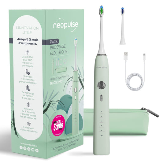 NEOSONIC Brosse à Dents Électrique Sonique - Vert Sauge