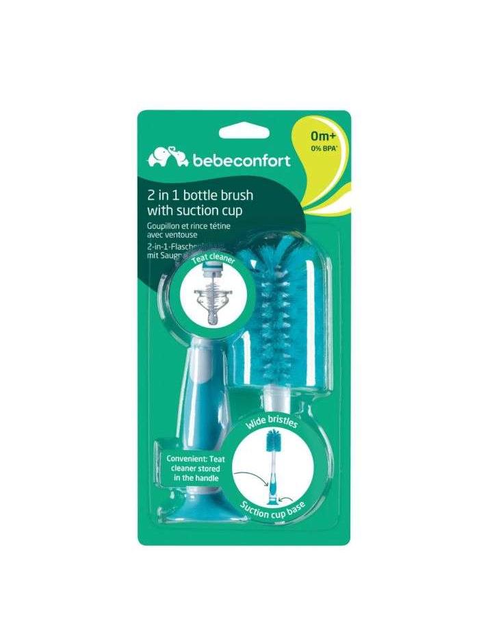 Bébé Confort Goupillon 2en1 avec Ventouse + Rince-Tétine