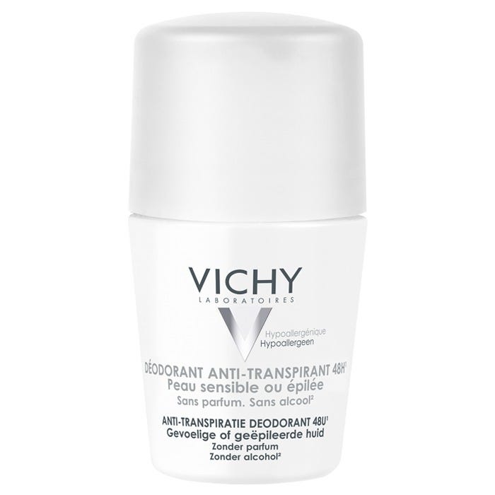 Vichy Déodorant Anti-Transpirant 48H Bille Peau Sensible ou Épilée 50ml
