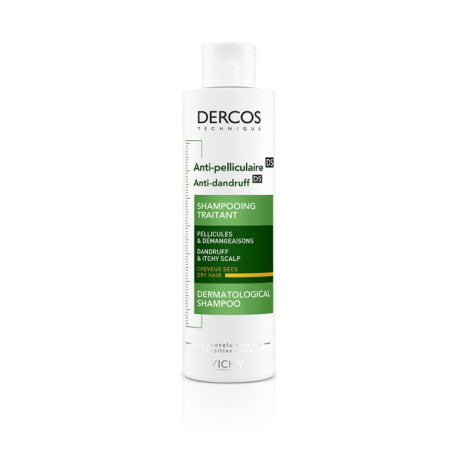 Vichy Dercos Shampooing Traitant Anti-Pelliculaire 200ml Cheveux Secs